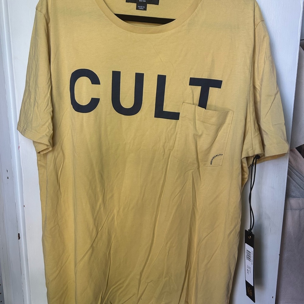 Cult of Individuality Yellow Short Sleeve Tee